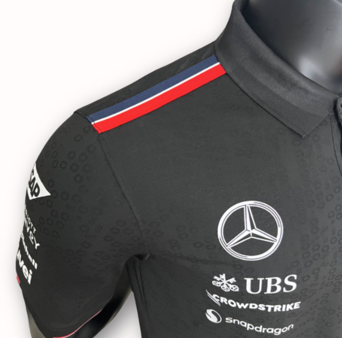 Camisa Polo da Mercedes - Preta 2024
