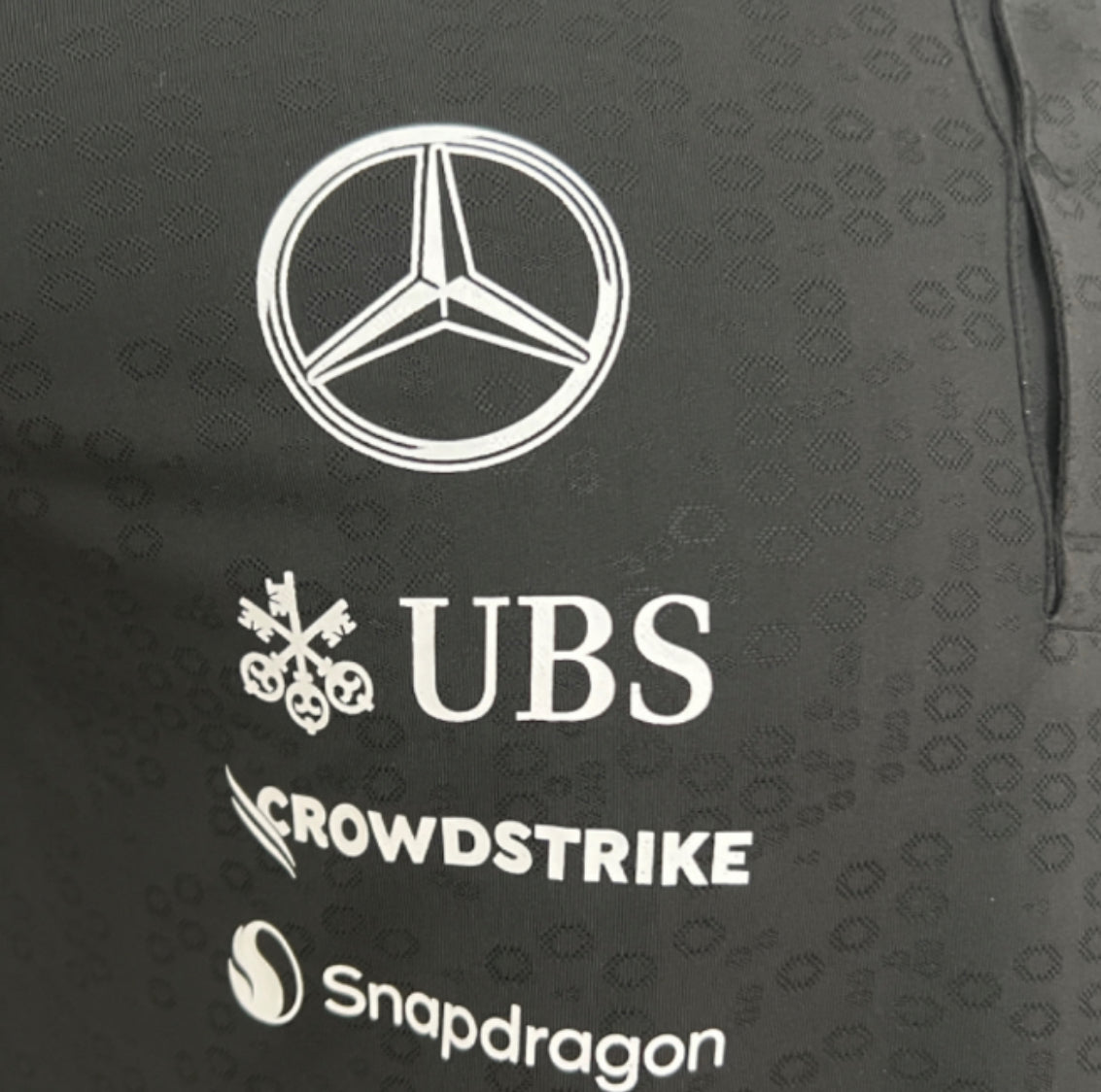 Camisa Polo da Mercedes - Preta 2024