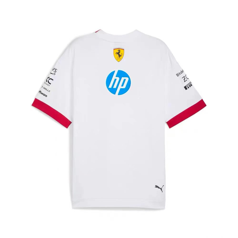 CAMISETA SCUDERIA FERRARI 2025 - WHITE VERSION