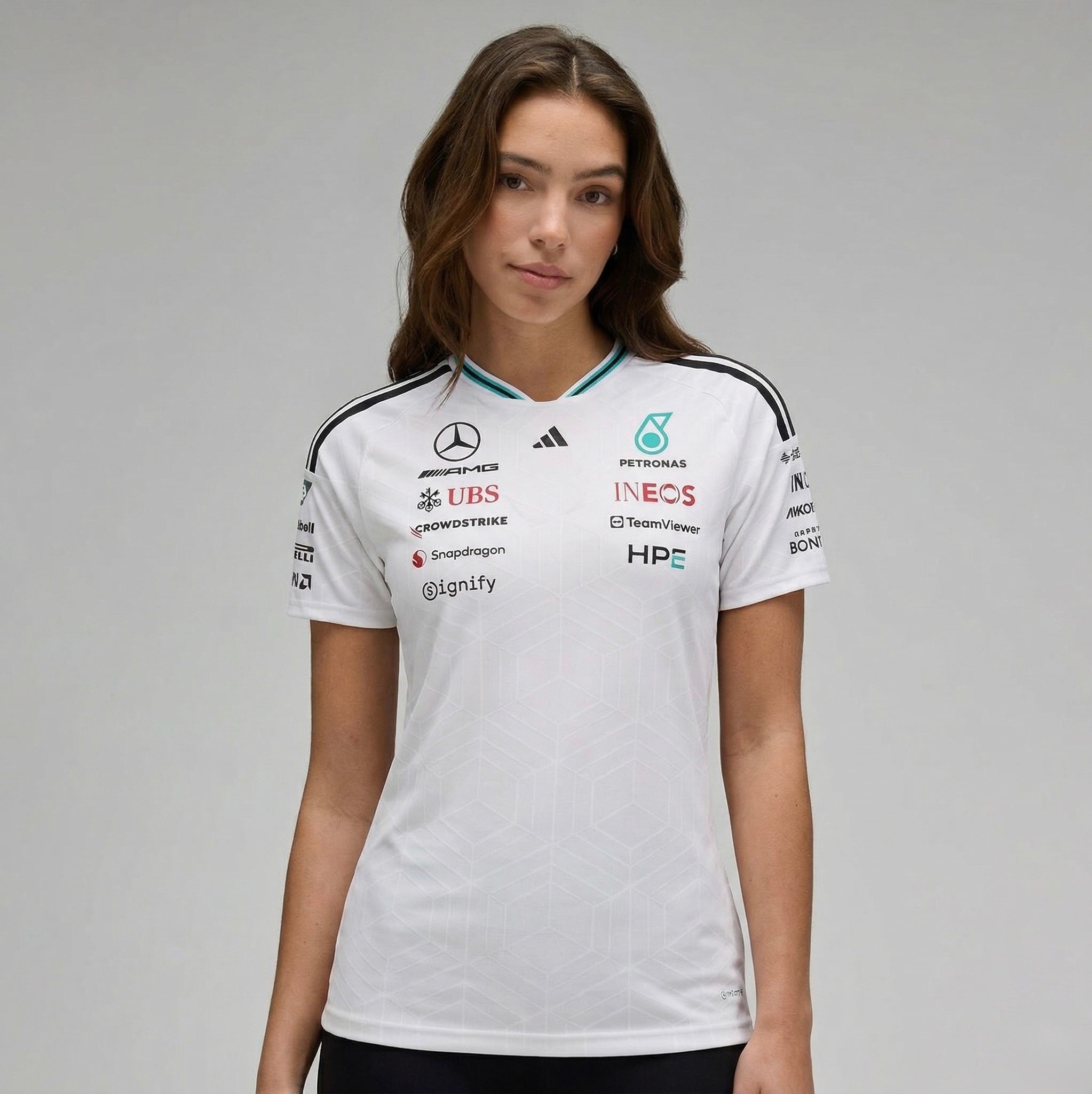 CAMISETA MERCEDES-AMG PETRONAS 2026 - WHITE VERSION