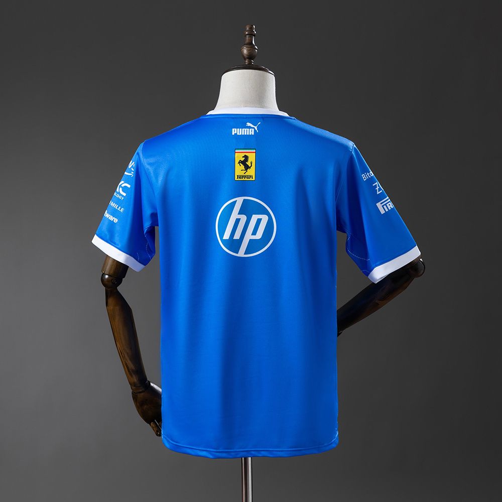 CAMISETA SCUDERIA FERRARI AZUL 2025