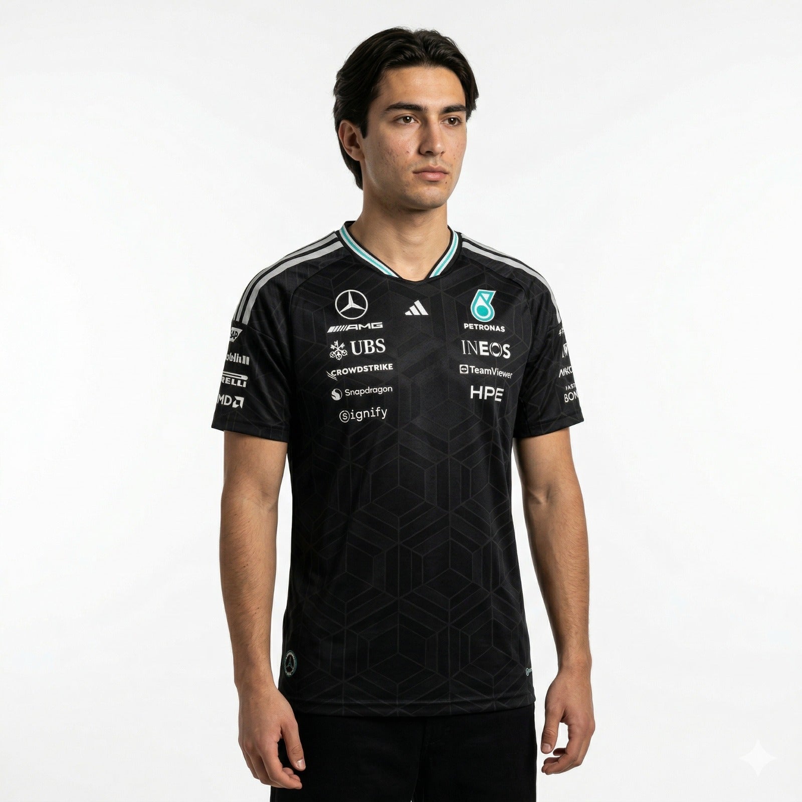 CAMISETA MERCEDES AMG-PETRONAS 2026 - BLACK VERSION