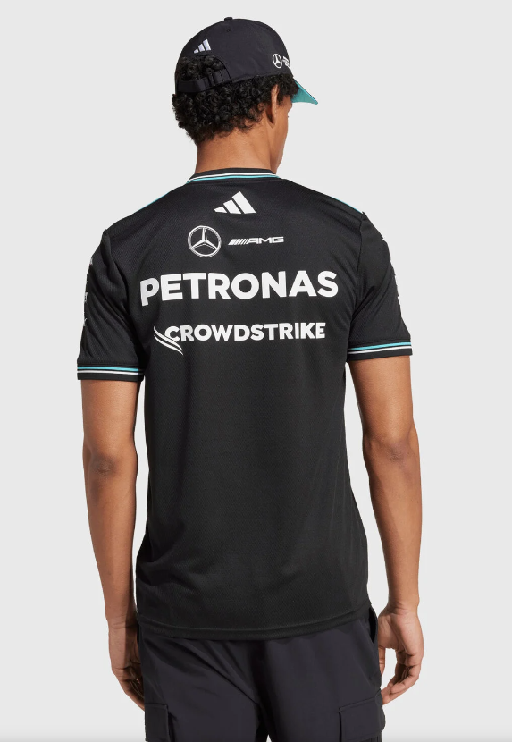CAMISETA MERCEDES BENZ AMG PETRONAS 2025 PRETA