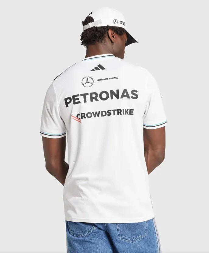 CAMISETA MERCEDES AMG PETRONAS 2025 - WHITE VERSION