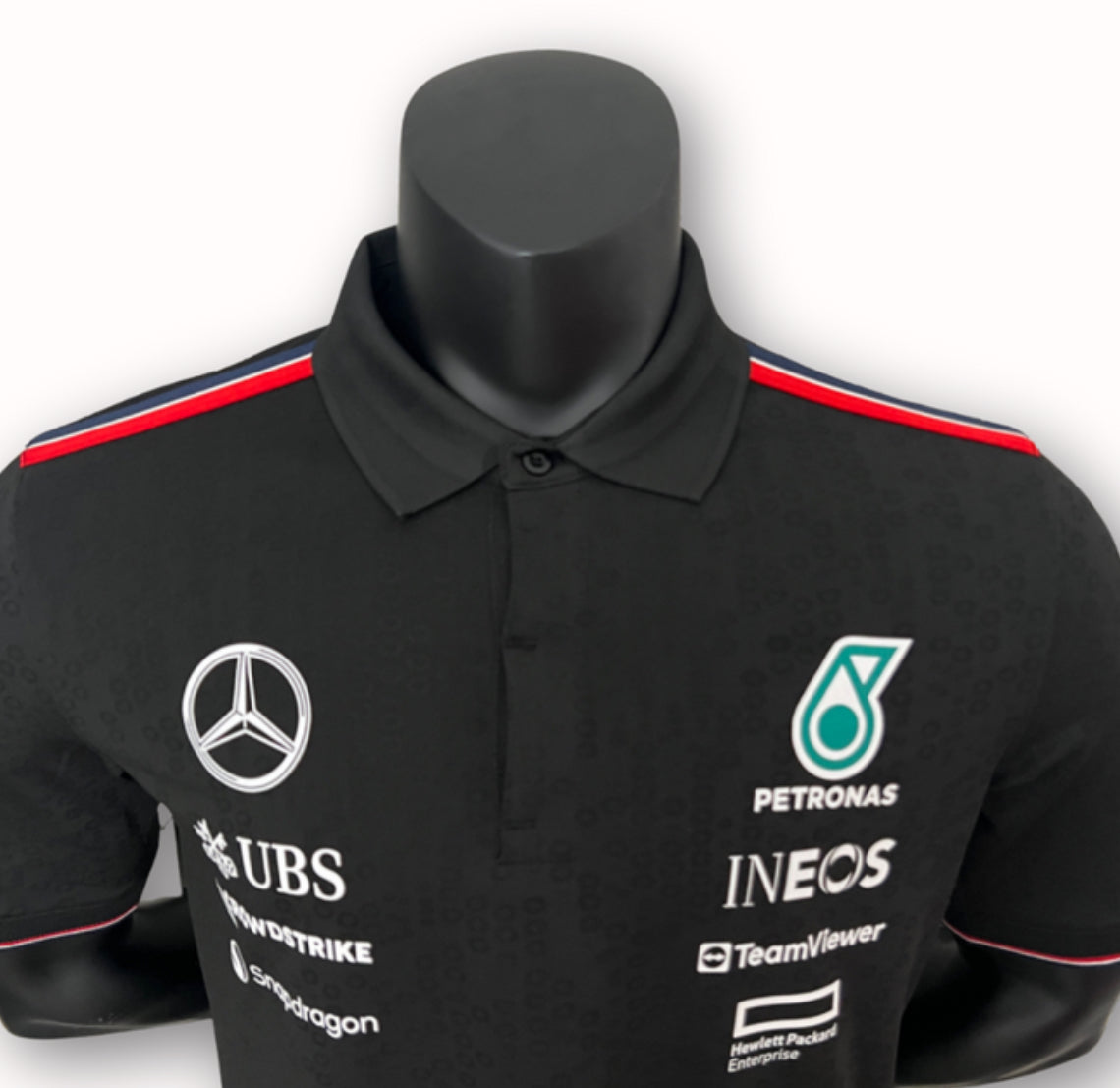 Camisa Polo da Mercedes - Preta 2024
