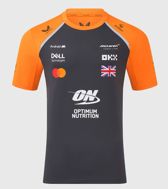 CAMISETA MCLAREN 2025 Papaya/Phantom - LANDO NORRIS