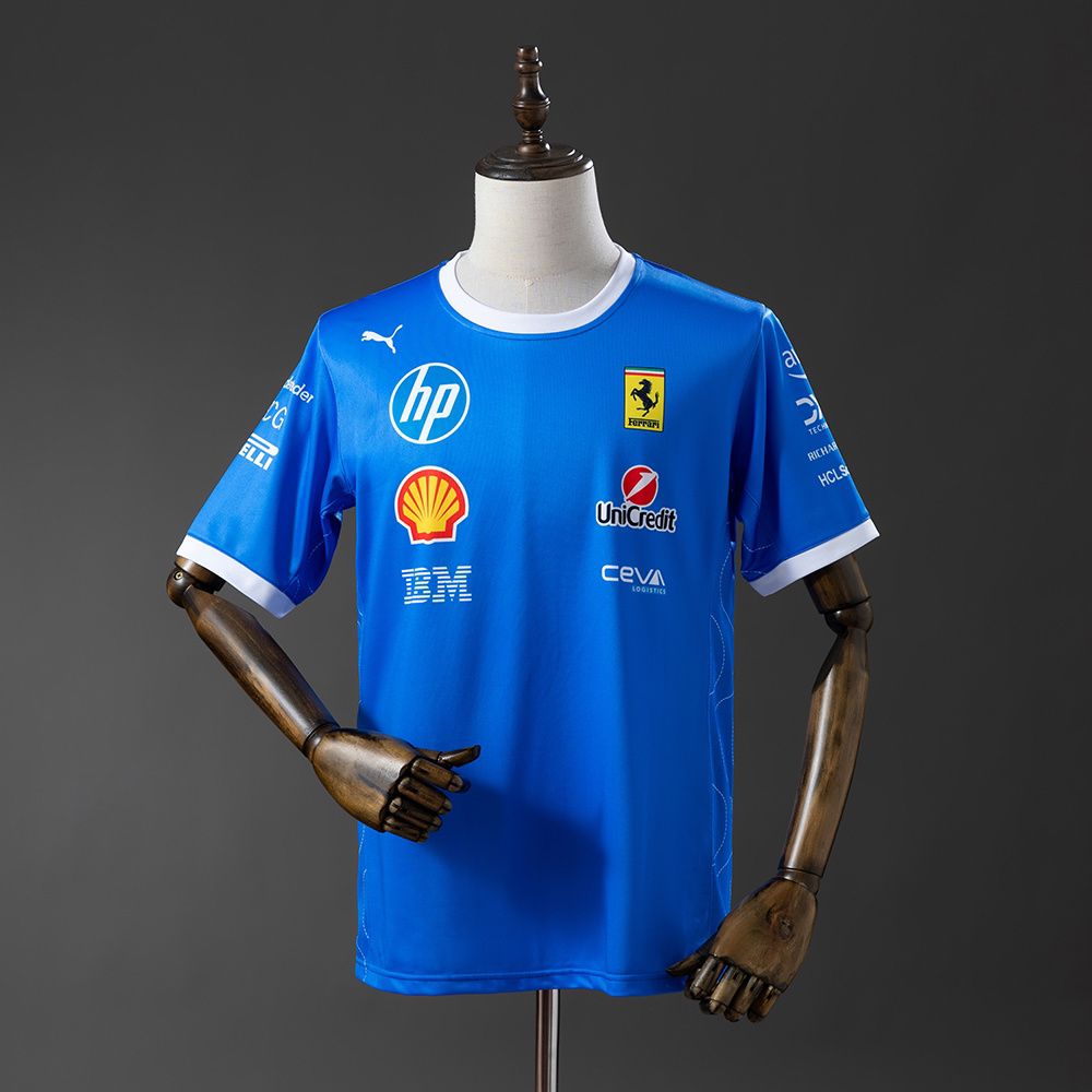CAMISETA SCUDERIA FERRARI AZUL 2025