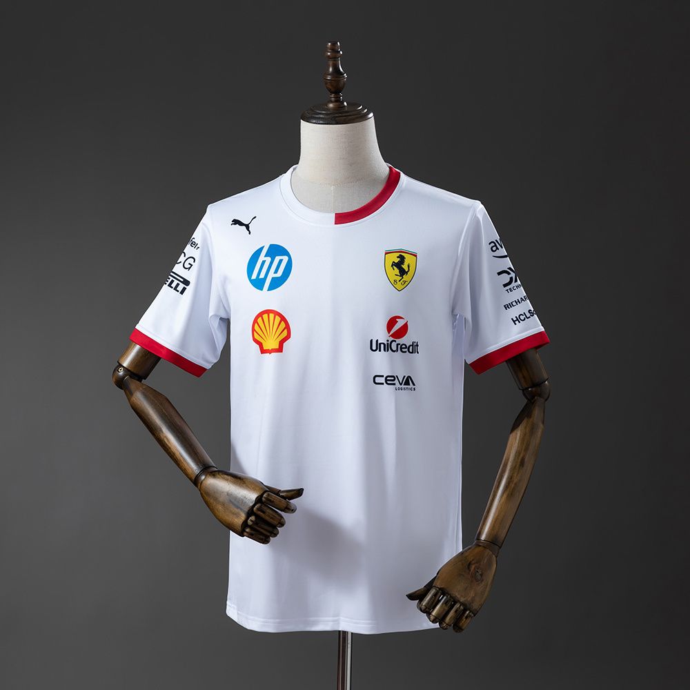 CAMISETA SCUDERIA FERRARI 2025 - WHITE VERSION