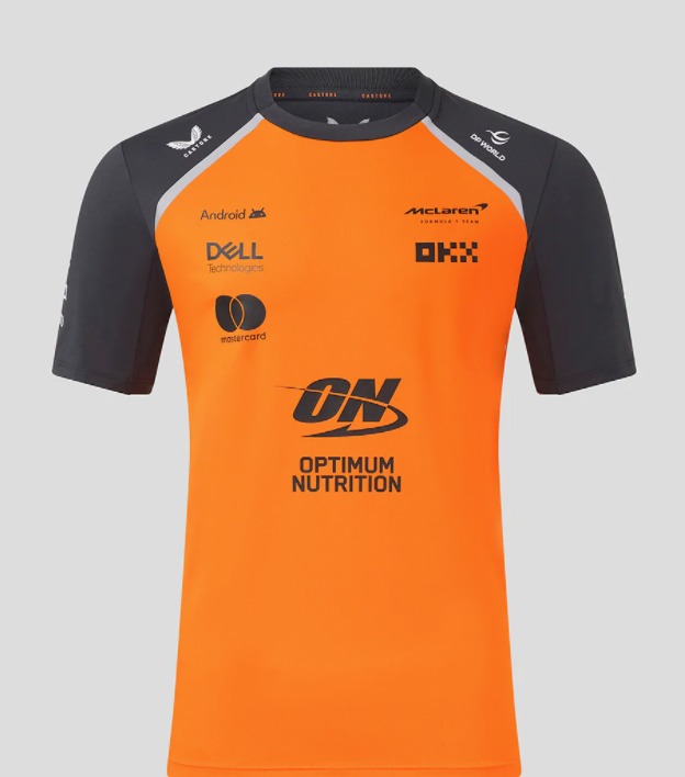CAMISETA MCLAREN 2025 - PAPAYA/PHANTOM