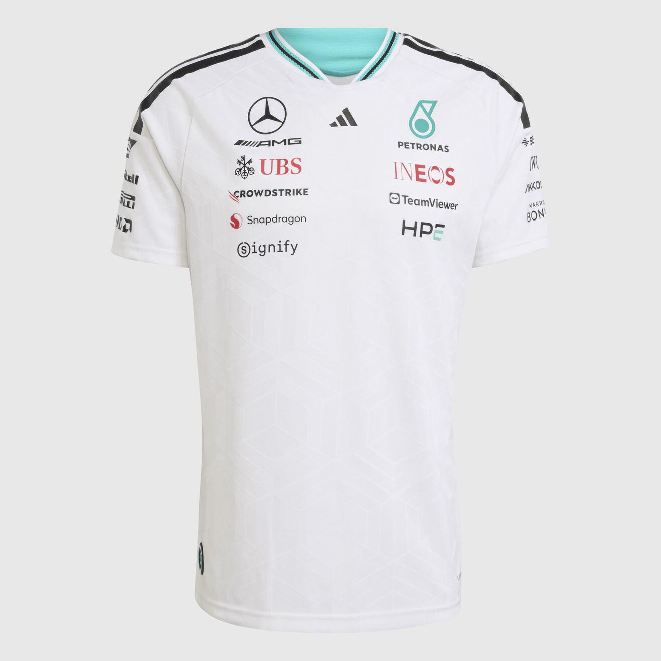 CAMISETA MERCEDES-AMG PETRONAS 2026 - WHITE VERSION