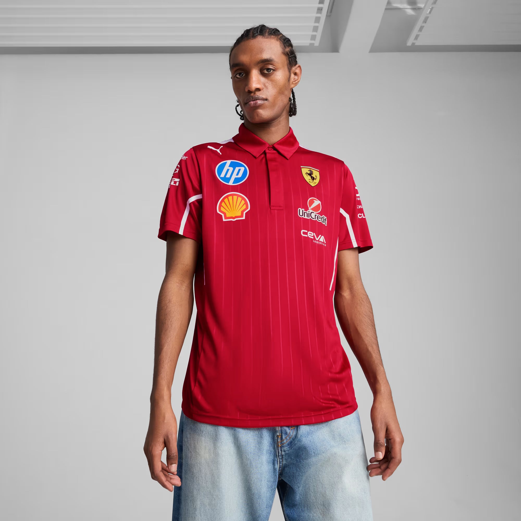 CAMISA POLO SCUDERIA FERRARI HP 2025